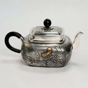 Pure Silver Teapot Square Shape 170 ml