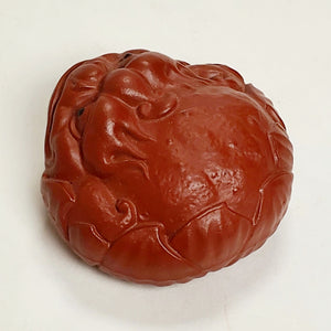 Tea Pet Toad on Leaves Zhuni Red Clay