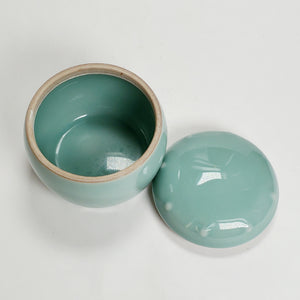 Tea Jar - Sky Blue Celadon Drum