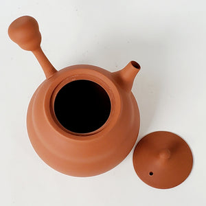 Chao Zhou Red Clay Teapot Hulu - Side Handle 90 ml