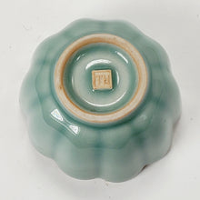 Load image into Gallery viewer, 2 Teacup Celadon Porcelain Scallop Shape 60 ml
