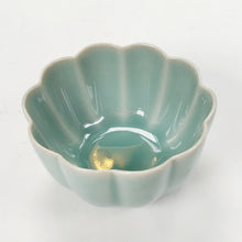 Load image into Gallery viewer, 2 Teacup Celadon Porcelain Scallop Shape 60 ml
