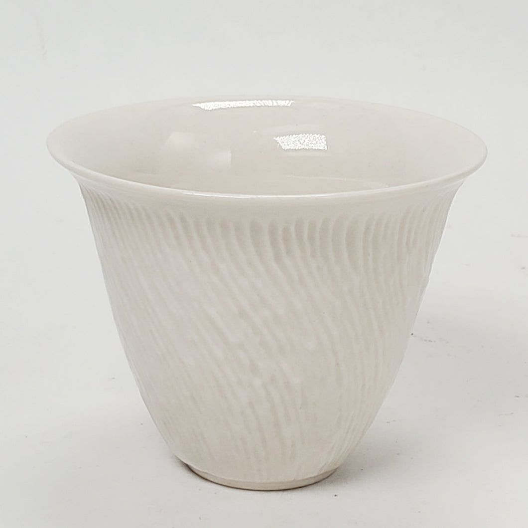 2 Ash Glaze Porcelain Teacups 45 ml