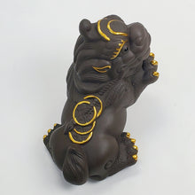 Load image into Gallery viewer, Tea Pet Pi Xiu Purple Clay Gold Guilted
