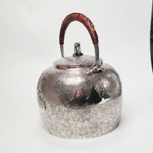 Load image into Gallery viewer, Pure Silver Tea-Water Kettle - Village Theme 1000 ml
