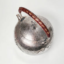 Load image into Gallery viewer, Pure Silver Tea-Water Kettle - Village Theme 1000 ml
