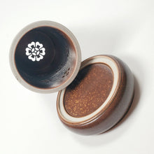 Load image into Gallery viewer, Incense Burner Two Tone Brown Celadon Porcelain
