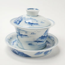 Load image into Gallery viewer, Gaiwan - Blue &amp; White Mountain 200 ml
