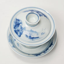 Load image into Gallery viewer, Gaiwan - Blue &amp; White Mountain 200 ml
