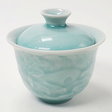 Load image into Gallery viewer, Gaiwan Porcelain - Long Quan Celadon Mountain Village 2 pcs Set 120 ml

