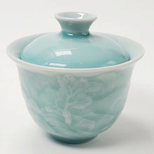 Load image into Gallery viewer, Gaiwan Porcelain - Long Quan Celadon Mountain Village 2 pcs Set 120 ml
