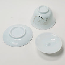 Load image into Gallery viewer, Gaiwan - Porcelain Pale Celadon Gold Gilded Lotus 150 ml
