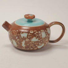 Load image into Gallery viewer, Teapot - Porcelain Long Quan Two Tone Cats 100 ml
