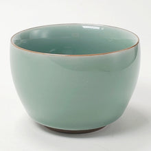 Load image into Gallery viewer, Teacup Porcelain - Celadon Hand Painted Goldfish 110 ml
