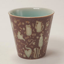 Load image into Gallery viewer, Teacups Porcelain - Long Quan Kiln Two Tone Cats 60 ml #1
