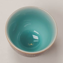 Load image into Gallery viewer, Teacups Porcelain - Long Quan Kiln Two Tone Bao Xiang Hua 100 ml
