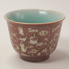 Load image into Gallery viewer, Teacups Porcelain - Long Quan Kiln Two Tone Cats 100 ml #3
