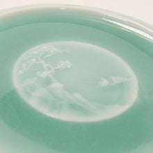 Load image into Gallery viewer, Tea Boat Tray Long Quan Kiln Celadon Porcelain Landscape
