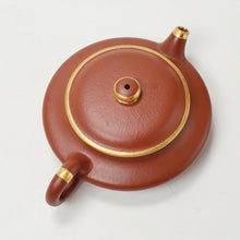 Load image into Gallery viewer, Yixing Teapot Zhu Ni Clay - Xu Brian Gold Trims 160 ml
