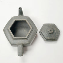 Load image into Gallery viewer, Yixing Republic Period Green Clay - Hexagon Xue Hua 240 ml
