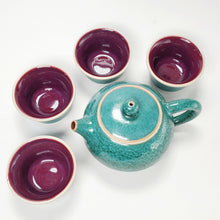 Load image into Gallery viewer, Teapot Set - Jun Yao Kiln Green Round 200 ml
