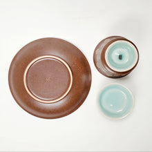 Load image into Gallery viewer, Gaiwan Porcelain - Long Quan Celadon Bao Xiang Hua 3 pcs Set 120 ml
