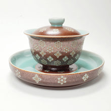 Load image into Gallery viewer, Gaiwan Porcelain - Long Quan Celadon Bao Xiang Hua 3 pcs Set 180 ml
