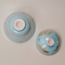 Load image into Gallery viewer, Gaiwan Porcelain Set - Silver Bunny Light Blue
