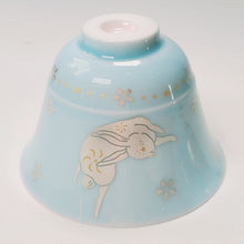 Load image into Gallery viewer, Gaiwan Porcelain Set - Silver Bunny Light Blue
