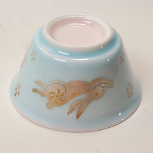 Load image into Gallery viewer, Gaiwan Porcelain Set - Silver Bunny Light Blue
