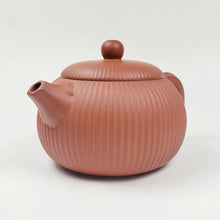 Load image into Gallery viewer, Teapot - Rong Chang Red Clay Ribbed Xi Shi Style 300 ml
