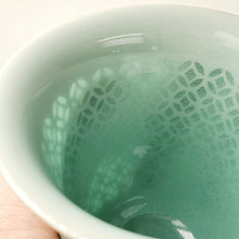 Load image into Gallery viewer, Teacup Porcelain- Long Quan Kiln Celadon Bell Shape Coin Style 80 ml
