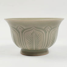 Load image into Gallery viewer, Teacup - Celadon Porcelain Hand Carved Lotus 80 ml
