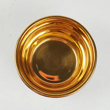 Load image into Gallery viewer, Teacup - Gold 24k Lined Enamel Chan Zhi Lotus Flower 150 ml
