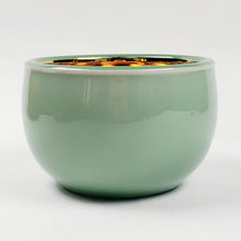 Load image into Gallery viewer, Teacup - Gold 24k Lined Celadon Butterfly and Flower 120 ml
