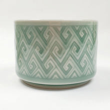 Load image into Gallery viewer, Teacup - Green Celadon Porcelain with Diamond Weaving Pattern 120 ml
