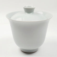 Load image into Gallery viewer, Gaiwan Set - Bluish Gray Porcelain with Prunus Flower Branch Gaiwan 120 ml 2 Teacups 40 ml
