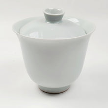 Load image into Gallery viewer, Gaiwan - Bluish Gray Porcelain with Window Framed Orchid 120 ml
