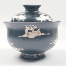 Load image into Gallery viewer, Gaiwan - Pure Silver Lined Black Deer 2 pcs 120 ml

