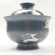 Load image into Gallery viewer, Gaiwan - Pure Silver Lined Black Deer 2 pcs 120 ml
