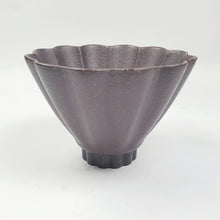 Load image into Gallery viewer, Teacup - Yixing Purple Clay Chrysanthemum Flower Shape 140 ml
