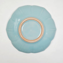 Load image into Gallery viewer, Saucer - Celadon Porcelain Flower Shape with Ice Cracks 2 pc
