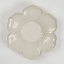 Load image into Gallery viewer, Saucer - Ash Glaze Porcelain Flower Shape 2 pc

