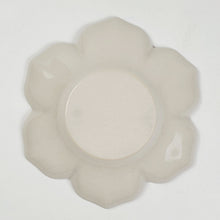 Load image into Gallery viewer, Saucer - Ash Glaze Porcelain Flower Shape 2 pc

