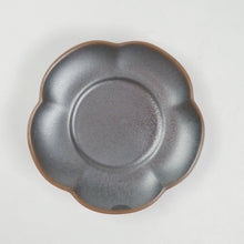 Load image into Gallery viewer, Saucer - Brown Ceramic Flower Shape 2 pc
