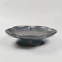 Load image into Gallery viewer, Saucer - Brown Ceramic Flower Shape Large
