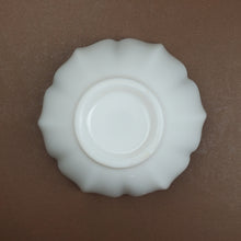 Load image into Gallery viewer, Teacup - White Jade Like Porcelain Sunflower Shape 45 ml 2 pcs
