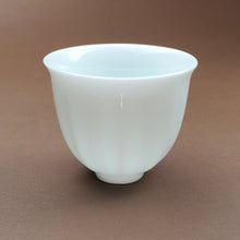 Load image into Gallery viewer, Teacup - Light Celadon Porcelain Lotus 35 ml  2 pcs
