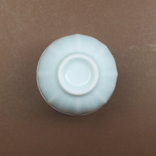 Load image into Gallery viewer, Teacup - Light Celadon Porcelain Lotus 35 ml  2 pcs
