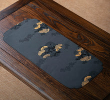 Load image into Gallery viewer, Tea Placemats Cha Xi - Pine and Crane Black
